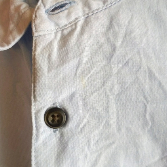 vintage old navy tropical beach cotton button down shirt 6-12 months baby boy - Picture 5 of 7